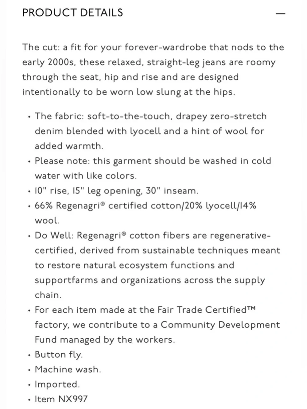 NWT Dean Easy Straight Jeans in Softdrape Size 26 Foundry Dark Wash $158 NX997 - Picture 11 of 15